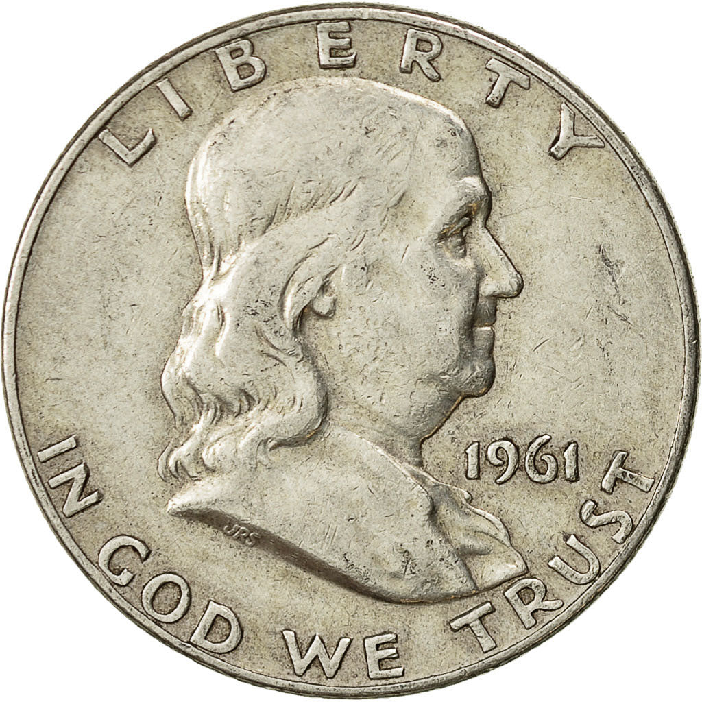Stati Uniti, Franklin Half Dollar, Half Dollar, 1961, U.S. Mint, Denver, BB