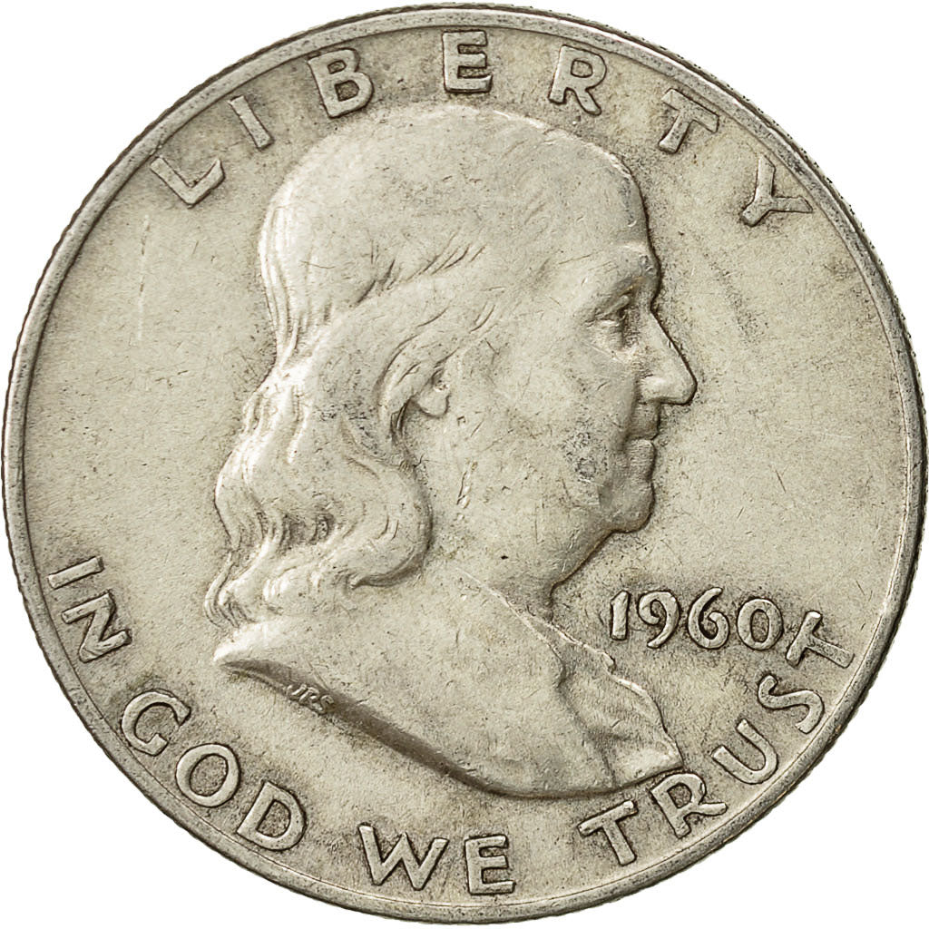 Estados Unidos, Franklin Half Dollar, Half Dollar, 1960, U.S. Mint, Denver, MBC