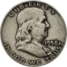 United States, Franklin Half Dollar, Half Dollar, 1958, U.S. Mint, Denver