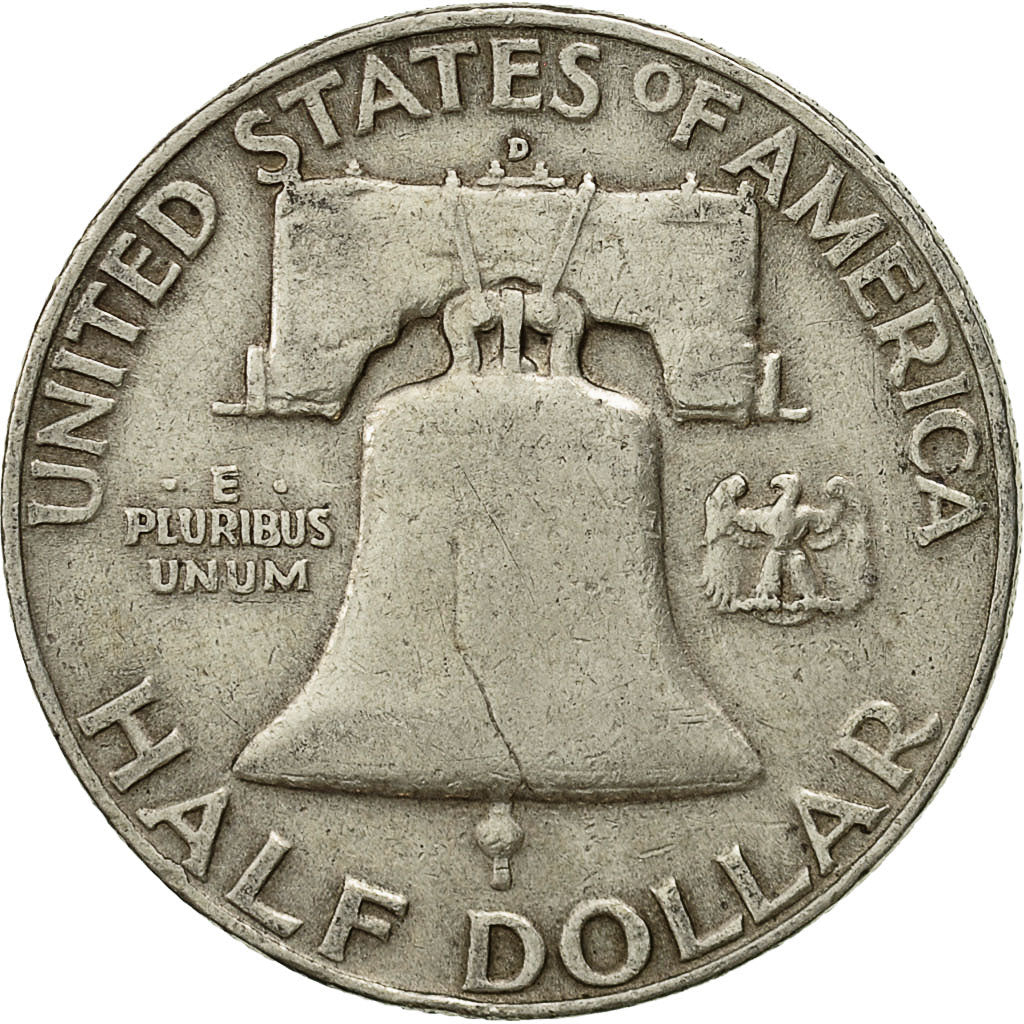 United States, Franklin Half Dollar, Half Dollar, 1958, U.S. Mint, Denver