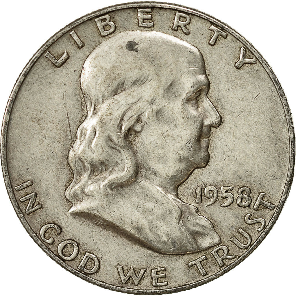 Vereinigte Staaten, Franklin Half Dollar, Half Dollar, 1958, U.S. Mint, Denver