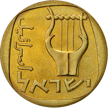 Israel, 25 Agorot, 1965, Tel Aviv, AU(55-58), Aluminum-Bronze, KM:27
