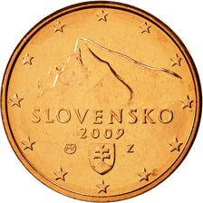 Slovakia, Euro Cent, 2009, MS(65-70), Copper Plated Steel, KM:95