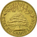 Libano, 5 Piastres, 1936, Paris, BB+, Alluminio-bronzo, KM:5.2
