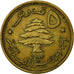 Libano, 5 Piastres, 1955, BB, Alluminio-bronzo, KM:21