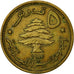 Lebanon, 5 Piastres, 1955, TTB, Aluminum-Bronze, KM:21