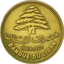 Lebanon, 25 Piastres, 1969, TTB+, Nickel-brass, KM:27.1