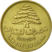 Lebanon, 25 Piastres, 1975, TTB+, Nickel-brass, KM:27.1