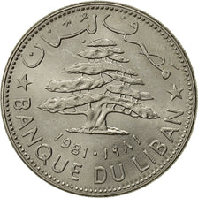 Lebanon, Livre, 1981, VZ, Nickel, KM:30