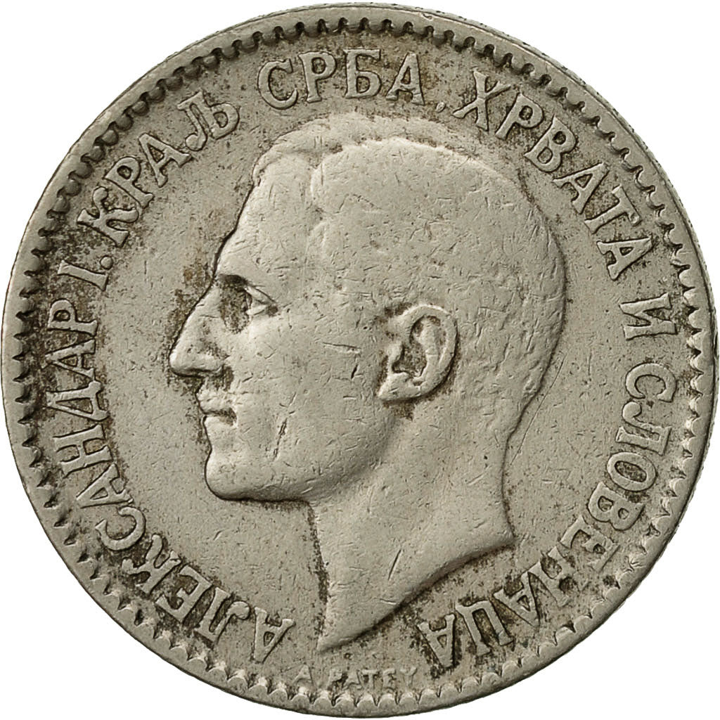 Yougoslavie, Alexander I, Dinar, 1925, Poissy, TTB, Nickel-Bronze, KM:5