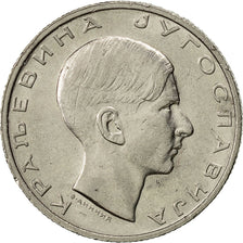 Yugoslavia, Petar II, 10 Dinara, 1938, AU(55-58), Nickel, KM:22