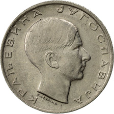 Yugoslavia, Petar II, 10 Dinara, 1938, AU(55-58), Nickel, KM:22