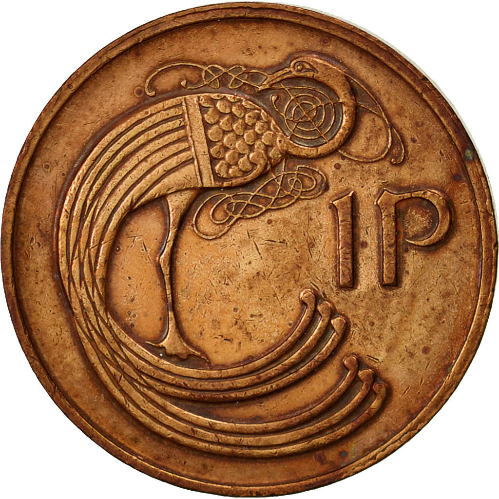 IRELAND REPUBLIC, Penny, 1980, EF(40-45), Bronze, KM:20