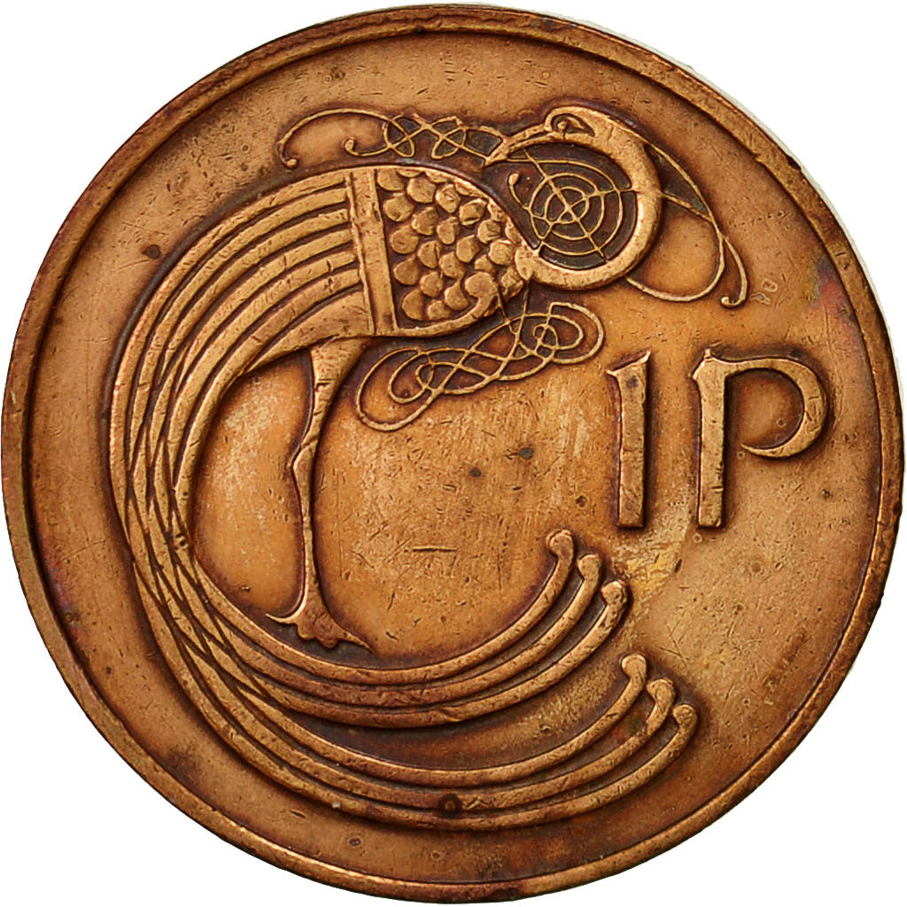 REPÚBLICA DE IRLANDA, Penny, 1982, MBC, Bronce, KM:20