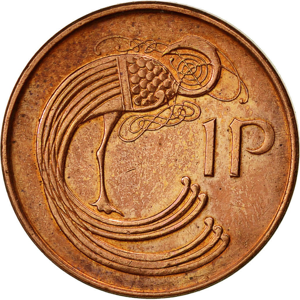 REPUBBLICA D’IRLANDA, Penny, 2000, BB, Acciaio placcato rame, KM:20a