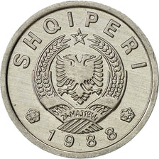 Albania, 20 Qindarka, 1988, Rome, AU(55-58), Aluminum, KM:65