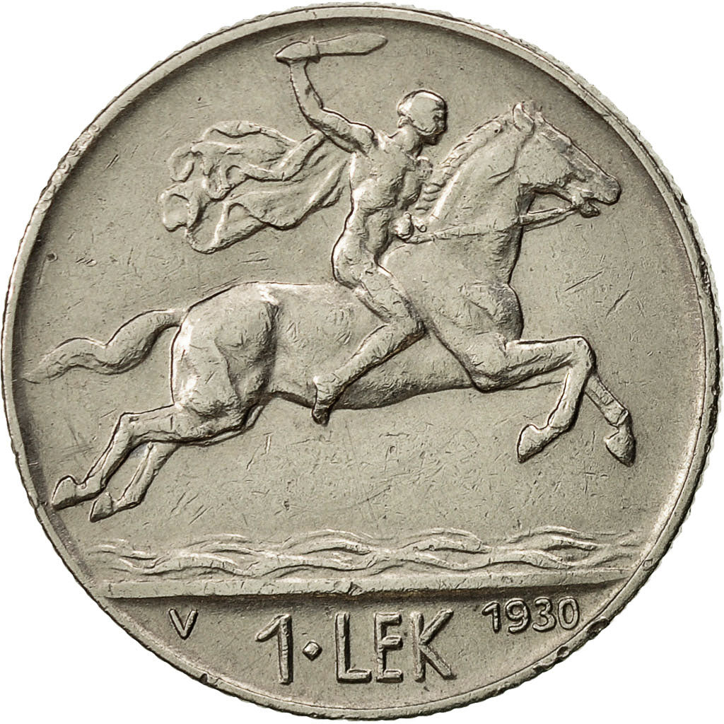Albania, Lek, 1930, Rome, VZ, Nickel, KM:5