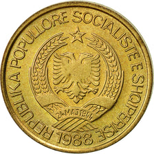 Albania, Lek, 1988, Rome, AU(55-58), Aluminum-Bronze, KM:66