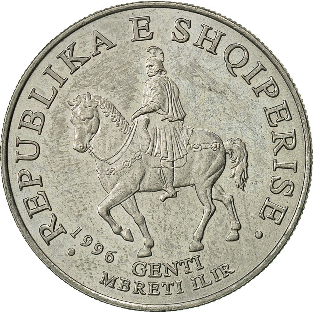 Albania, 50 Lekë, 1996, Rome, AU(55-58), Copper-nickel, KM:79