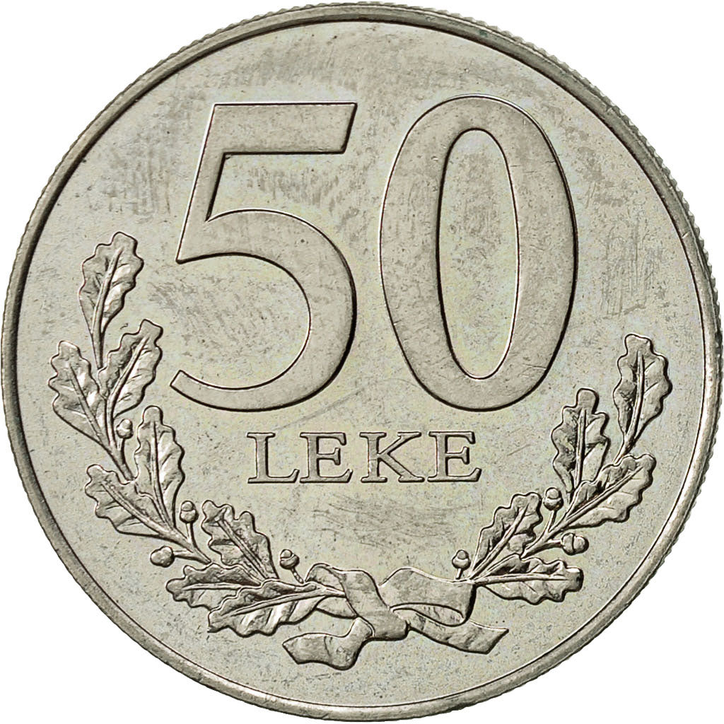 Albania, 50 Lekë, 1996, Rome, AU(55-58), Copper-nickel, KM:79