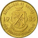 Guinea, 10 Francs, 1985, SPL-, Acciaio ricoperto in ottone, KM:52
