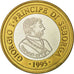 SEBORGA, Prince Giorgio I, 1/2 Luigino, 1995, Seborga, VZ, Bi-Metallic, KM:3