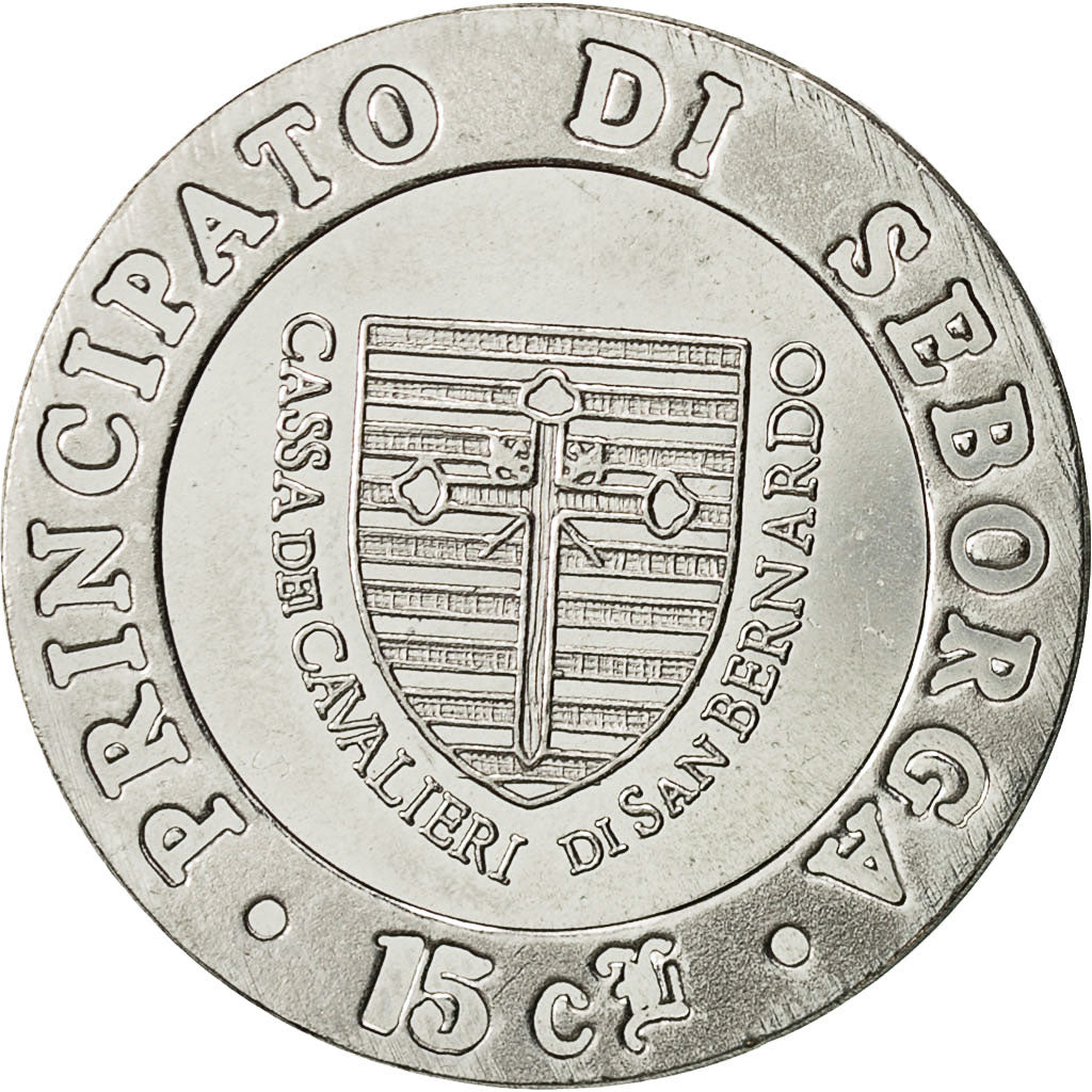 SEBORGA, Prince Giorgio I, 15 Centesimi, 1995, Seborga, EBC+, Cobre - níquel