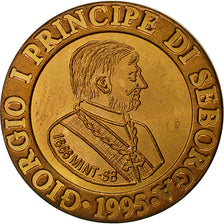 SEBORGA, Prince Giorgio I, Luigi, 1995, Seborga, SS+, Bronze, KM:4