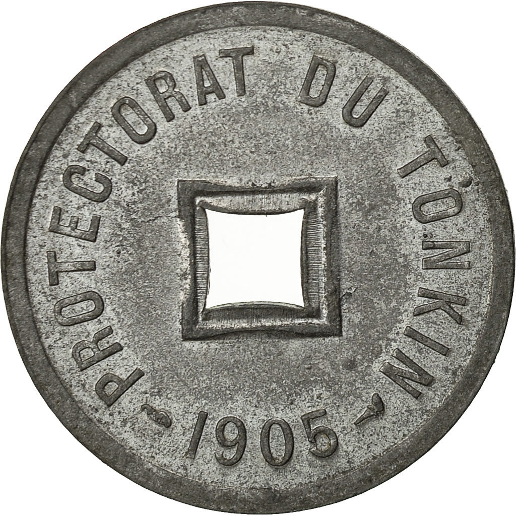 Tonkin, 1/600 Piastre, 1905, Paris, SS, Zinc, KM:1