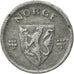 Noruega, Haakon VII, 10 Öre, 1942, BC+, Cinc, KM:389