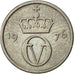Norvegia, Olav V, 10 Öre, 1976, BB, Rame-nichel, KM:416