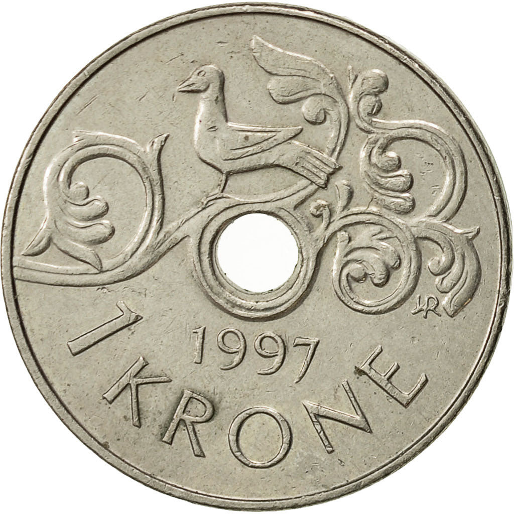 Norvège, Harald V, Krone, 1997, TTB+, Copper-nickel, KM:462
