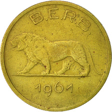 RWANDA & BURUNDI, Franc, 1961, EF(40-45), Brass, KM:1
