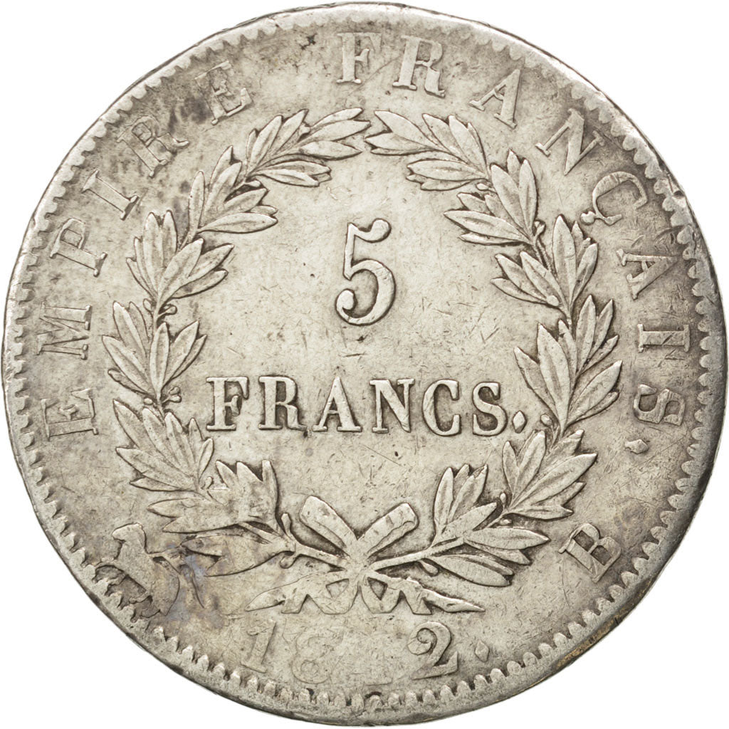 FRANCE, Napoléon I, 5 Francs, 1812, Rouen, KM #694.2, EF(40-45), Silver, Gadoury