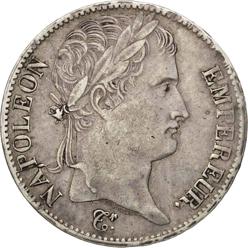 FRANCE, Napoléon I, 5 Francs, 1812, Lille, KM #694.16, AU(50-53), Silver, Gadour
