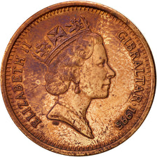 Gibraltar, Elizabeth II, 2 Pence, 1995, EF(40-45), Bronze, KM:21