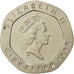 Gibraltar, Elizabeth II, 20 Pence, 1988, VZ, Copper-nickel, KM:16