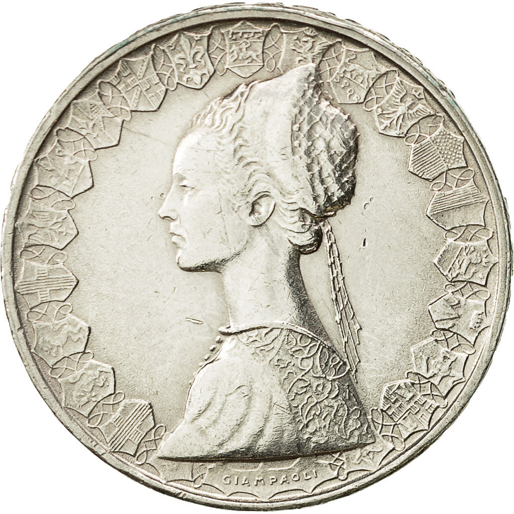 Italia, 500 Lire, 1958, Rome, BB+, Argento, KM:98
