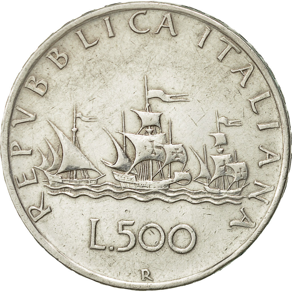 Italia, 500 Lire, 1960, Rome, BB+, Argento, KM:98