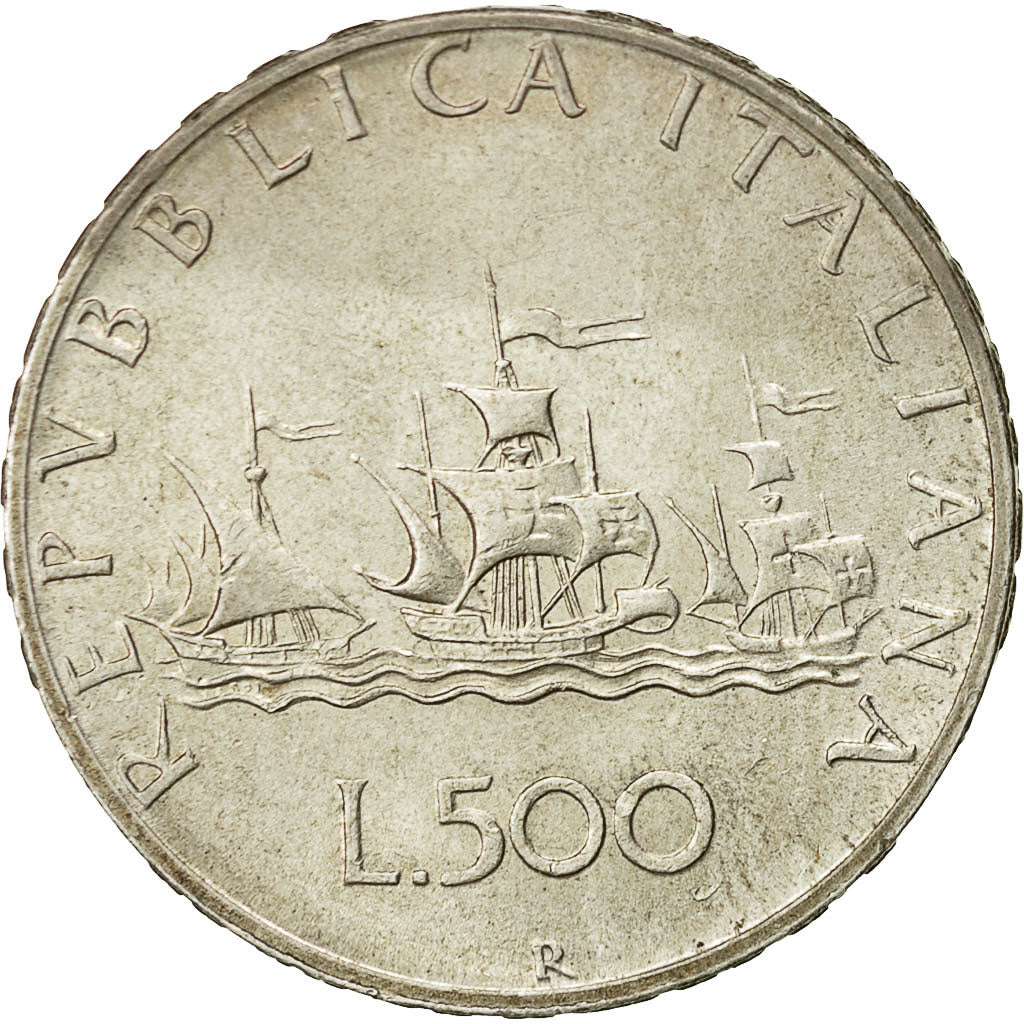 Italia, 500 Lire, 1965, Rome, SPL-, Argento, KM:98