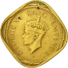 INDIA-BRITISH, George VI, 2 Annas, 1943, SS, Nickel-brass, KM:541a