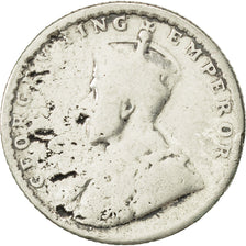 INDIA-BRITISH, George V, 1/4 Rupee, 1915, S, Silber, KM:518