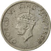 INDIA - BRITANNICA, George VI, 1/4 Rupee, 1946, BB, Nichel, KM:548