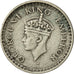 INDIA-BRITISH, George VI, 1/4 Rupee, 1943, SS, Silber, KM:546