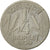 INDIA-REPUBLIC, 1/4 Rupee, 1950, TB, Nickel, KM:5.1