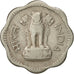 REPUBBLICA DELL’INDIA, 10 Paise, 1966, MB, Rame-nichel, KM:25