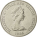 ISLAS TURCAS Y CAICOS, Elizabeth II, Crown, 1986, British Royal Mint, EBC, Cobre