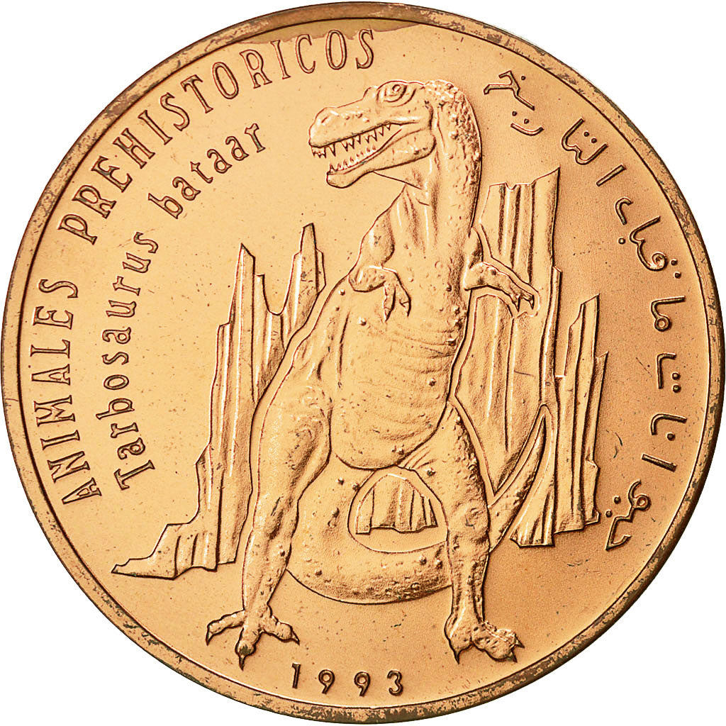 SAHARAWI ARAB DEMOCRATIC REPUBLIC, 100 Pesetas, 1993, VZ+, Kupfer, KM:19