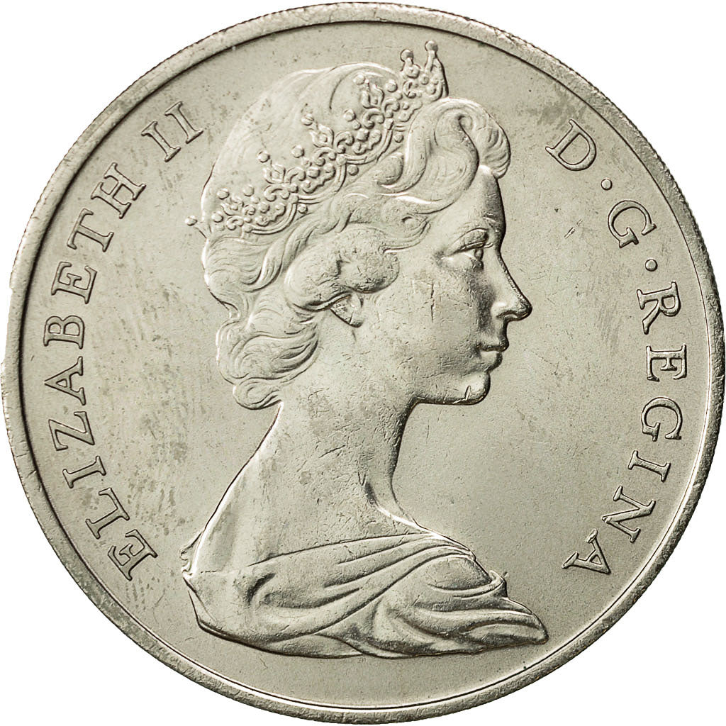 Turks e Caicos, Elizabeth II, Crown, 1969, SPL, Rame-nichel, KM:1
