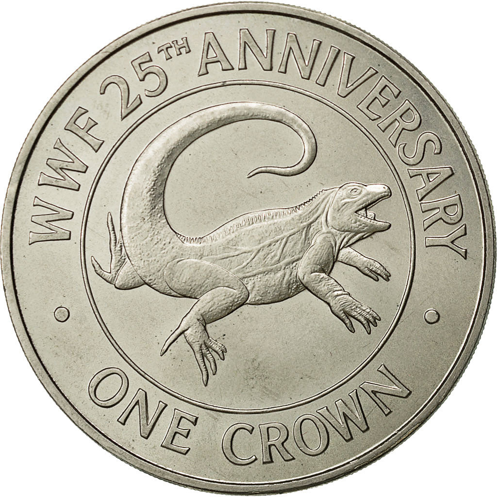 Turks e Caicos, Elizabeth II, Crown, 1988, SPL, Rame-nichel, KM:64